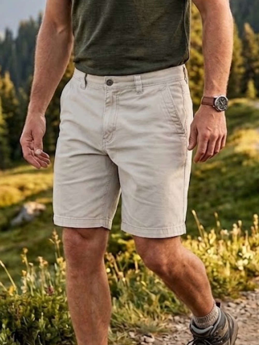 Mountain Khakis Men's Stone Chino Utility Shorts Casual Outdoor Hiking